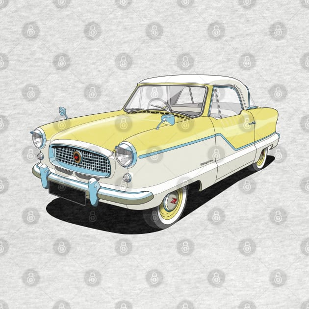 Austin Metropolitan in two tone yellow and white by candcretro